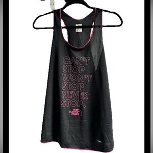 The North Face Black Tank Top with Pink Trim